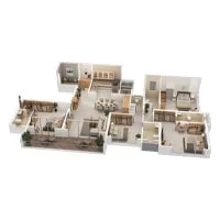 SkyLuxe Chinchwad 4 BHK Floor Plan Image